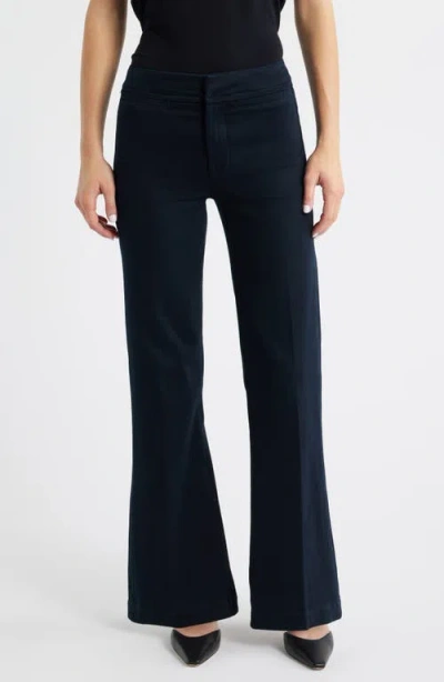 Paige Leenah Welt Pocket High Waist Wide Leg Jeans In Blue