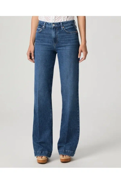 Paige Leenah Wide Ankle Jean In Soundcheck In Blue
