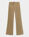 Paige Leenah Wide-leg Corduroy Jeans With Welt Pockets In Brown