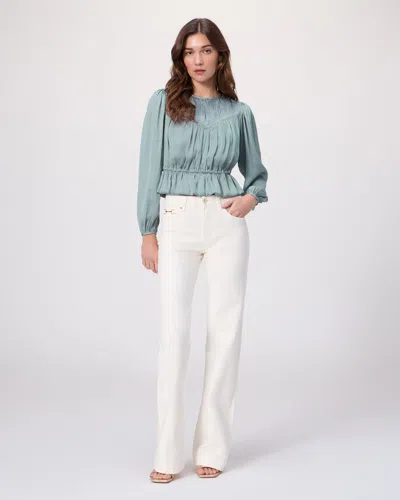 Paige Leenah Wide Leg Jean In White