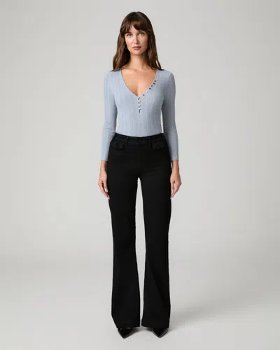 Paige Leenah Wide Leg Jean In Black