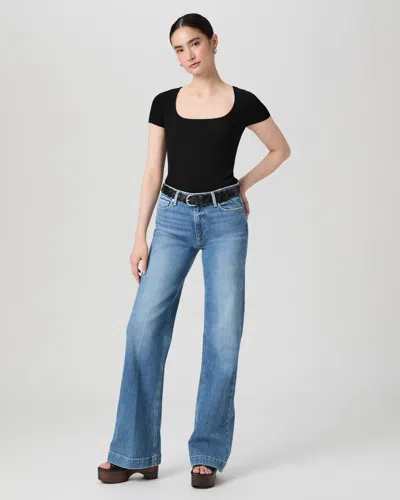 Paige Leenah Wide Leg Jean In Blue