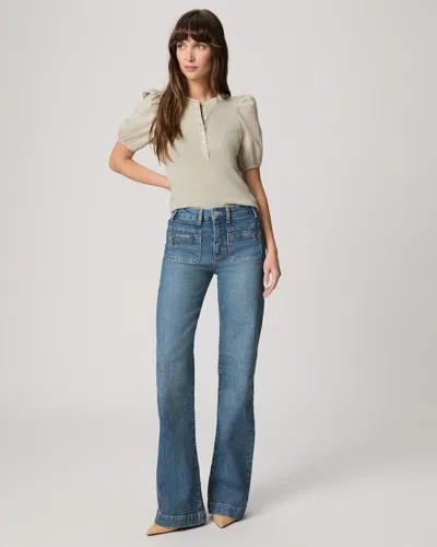 Paige Leenah Wide Leg Jean In Blue