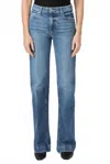 Paige Leenah High Rise Straight Jeans In Wings In Blue