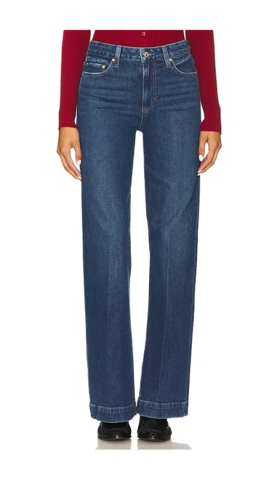 Paige Leenah Wide Leg Jeans In Blue
