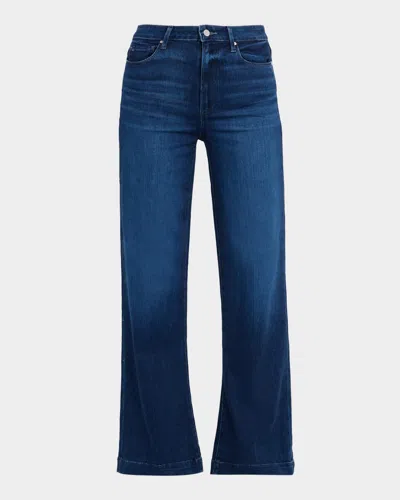 Paige Leenah Wide-leg Jeans In Blue
