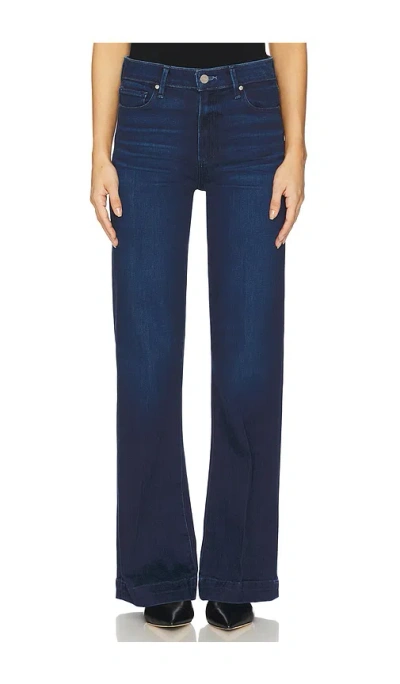 Paige Leenah Wide Leg Jeans In Blue