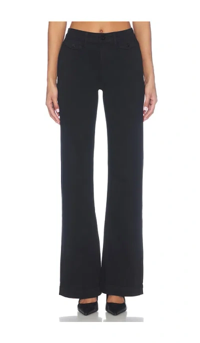 Paige Leenah With Mini Patch Pocketstrouser Leg Jeans In Black