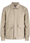 Paige Lennon Twill Jacket In Beige