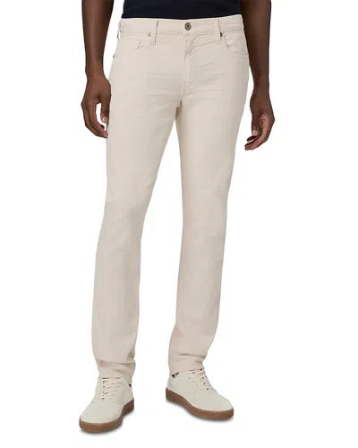 Paige Lennox Slim Fit Jeans In Seashell Beige In Sea Shell