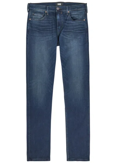 Paige Lennox Slim-leg Denim Jeans In Blue