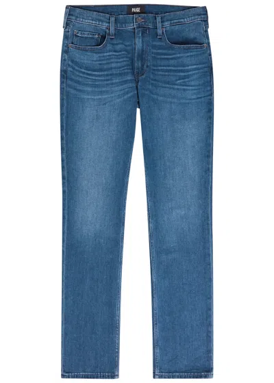 Paige Lennox Slim-leg Jeans In Blue