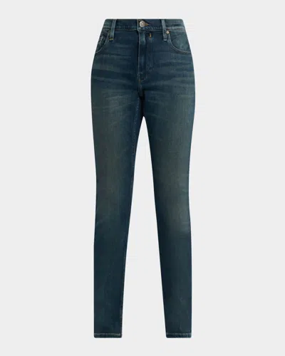 Paige Lennox Slim-straight Jeans In Green