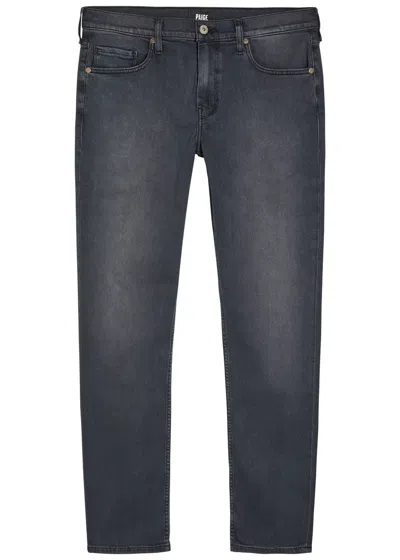 Paige Lennox Slim-leg Jeans In Gray