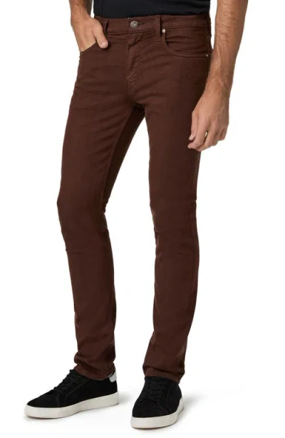 Paige Lennox Transcend Slim Jeans In Burgundy