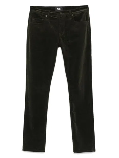 Paige Lennox Trousers In Green