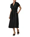 Paige Lexina Tie Waist Linen Midi Dress