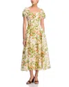 Paige Floral Print Lindi Maxi Dress In Multi