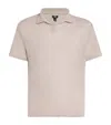Paige Linen Shelton Polo Shirt In Gray