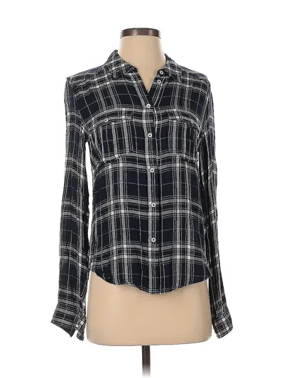 Pre-owned Paige Long Sleeve Blouse In Black