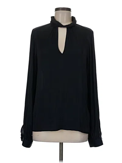 Pre-owned Paige Long Sleeve Blouse In Black