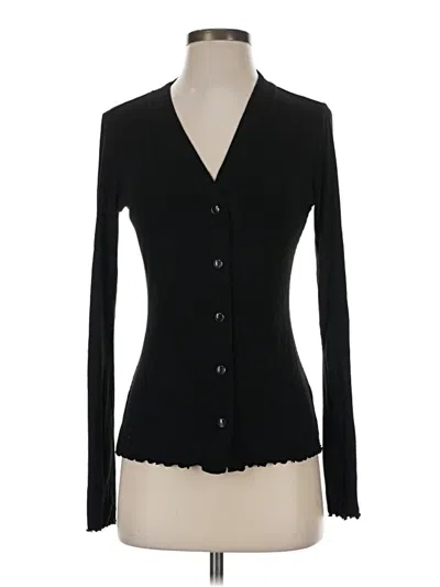 Pre-owned Paige Long Sleeve Blouse In Black