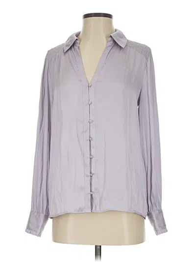 Pre-owned Paige Long Sleeve Blouse In Gray