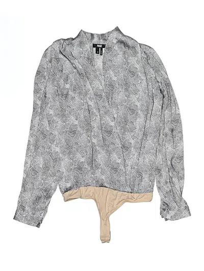 Pre-owned Paige Long Sleeve Blouse In Gray