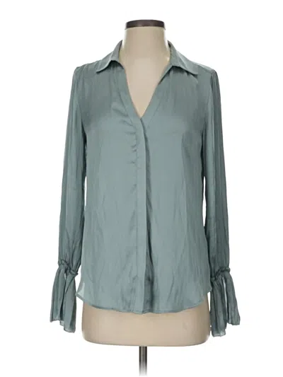 Pre-owned Paige Long Sleeve Blouse In Gray