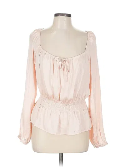 Pre-owned Paige Long Sleeve Blouse In Pink
