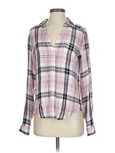 Pre-owned Paige Long Sleeve Blouse In Pink