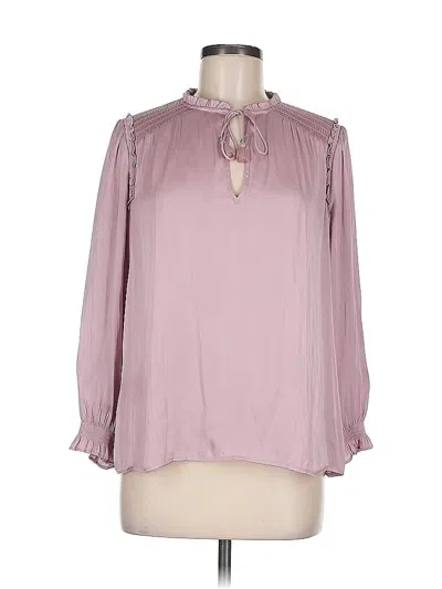 Pre-owned Paige Long Sleeve Blouse In Purple