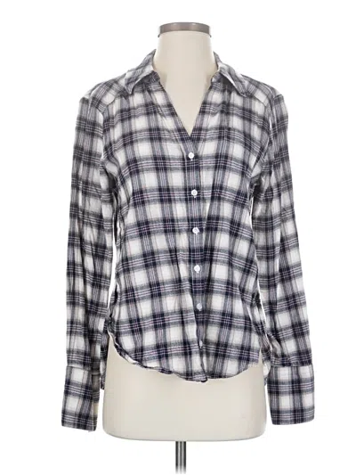 Pre-owned Paige Long Sleeve Button Down Shirt In Gray
