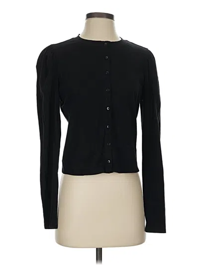 Pre-owned Paige Long Sleeve Top Black Mock Neckline Tops