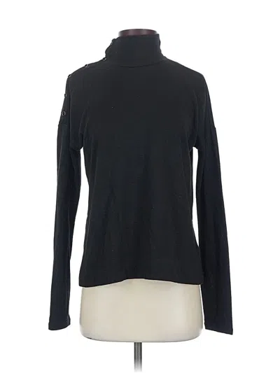 Pre-owned Paige Long Sleeve Top Black Turtleneck Tops
