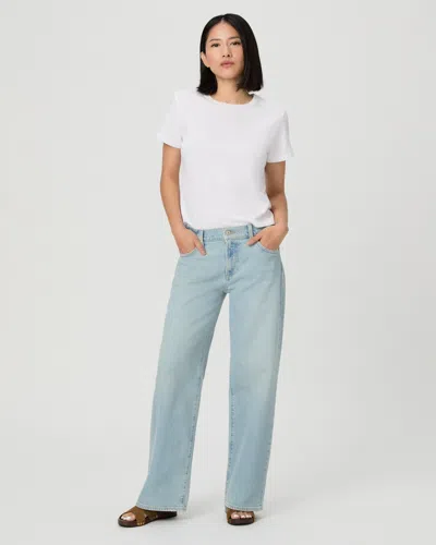 Paige Low Rise Dana Petite Straight Jean In White
