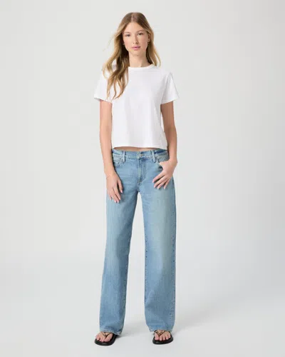 Paige Low Rise Dana Straight Jean In Blue