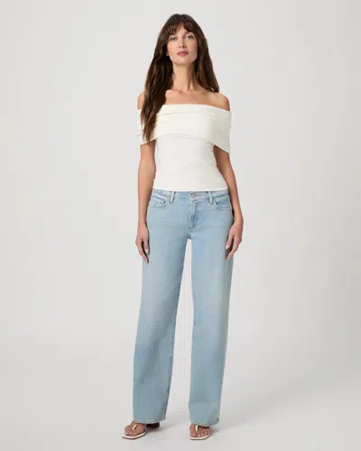 Paige Low Rise Dana Straight Jean In Blue