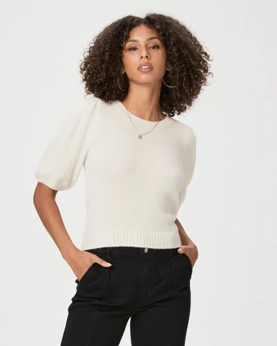 Paige Lucerne Sweater Top In White