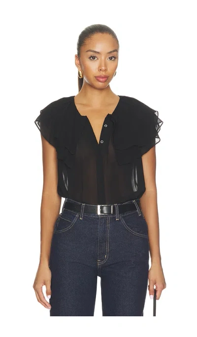 Paige Lucia Blouse In Black