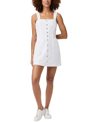 Paige Maddy Denim Dress In White