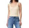 PAIGE MANA CROCHET TOP IN ECRU
