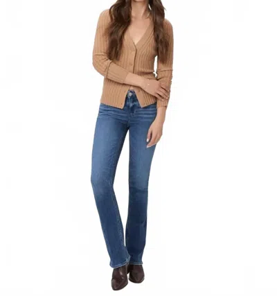 Paige Manhattan Boot Jean In Painterly Distressed In Brown