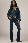 Paige Manhattan High-rise Bootcut Jeans In Blue