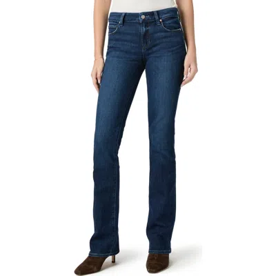 Paige Manhattan High Waist Bootcut Jeans In Blue
