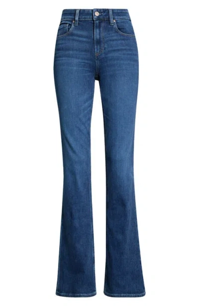 Paige Manhattan High Waist Bootcut Jeans In Blue