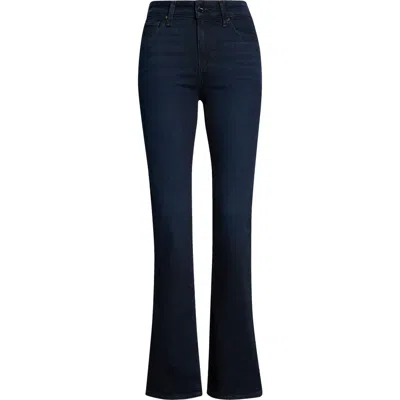 Paige Manhattan High Waist Bootcut Jeans In Blue