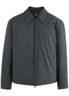Paige March Padded Cotton-blend Jacket In Grey