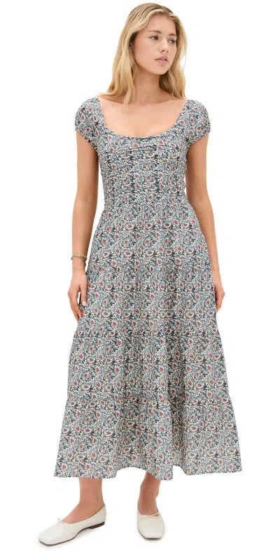 Paige Marchella Dress Botanical Blue Multi
