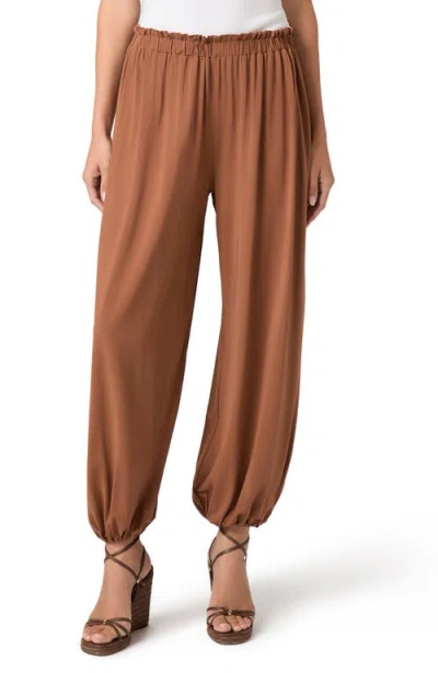 Paige Marcine Balloon Pants In Brown